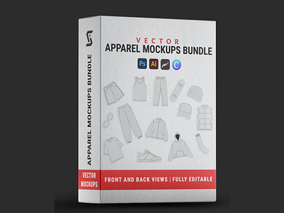 Vector Apparel Mockups Bundle professional clothing mockups