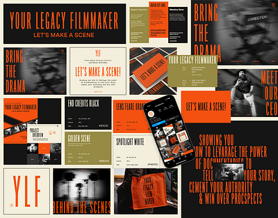 Your Legacy Filmmaker - Brand Identity bold brand identity branding creative direction drama film production filmmaker graphic design layout logo logo design typography visual identity wordmark