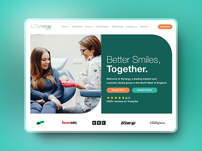 Dental Clinic Hero Website Section | Dentist Landing Page branding design graphic design minimal design modern design ui ux webdesign