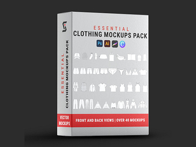 Essential Clothing Mockups Pack apparel design graphic design mock ups