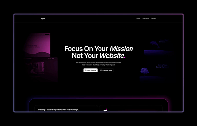 FOYM - Hero Animation animation blue branding design gradients graphic design landing pink ui