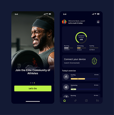 Fitness App ui