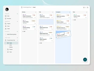 Productivity, Collaboration, Developer Tools Kanban View ai collaboration developer tool issue kanban kanban view productivity saas task create task listing web app