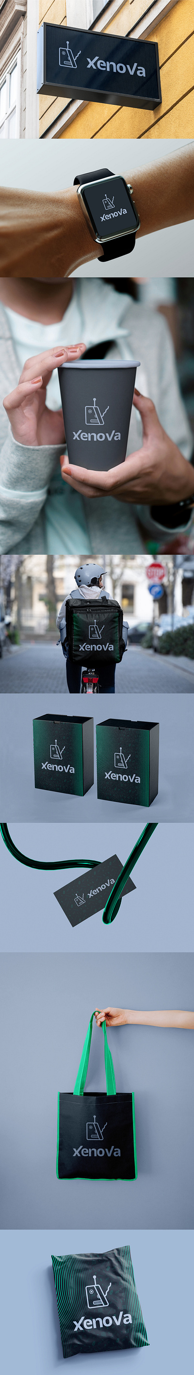 Xenova mockups advertising advertising design brand identity branding graphic design illustrator logo marketing marketing design visual identity