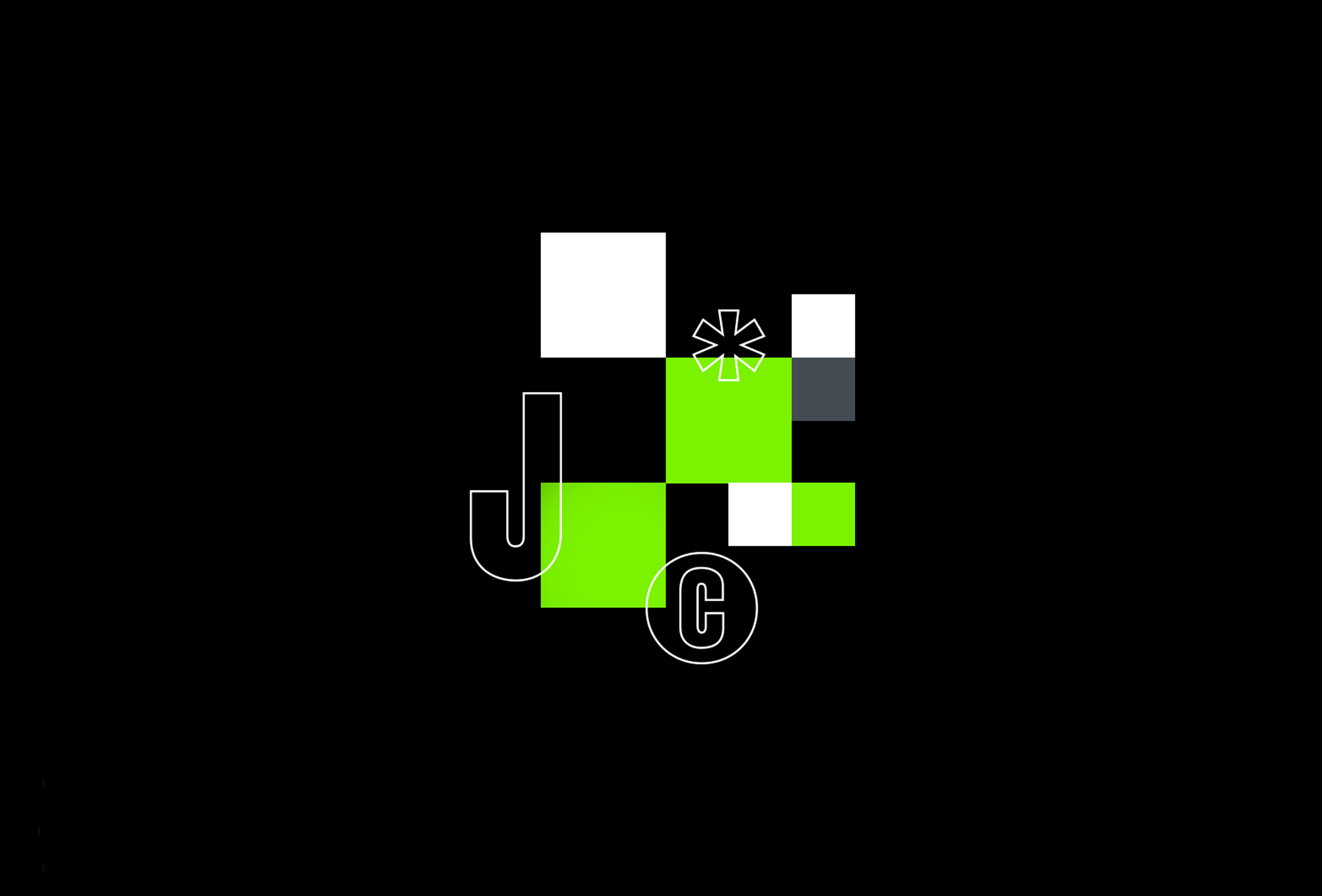 Visual identity for Tech project brand identity branding geometric graphic design green logo minimalistic pattern square tech visual identity