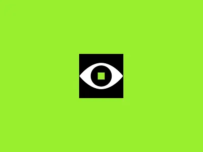 Logo & Visual identity for Tech project brand identity branding eye logo geometric graphic design green logo logotype minimalistic square tech visual identity