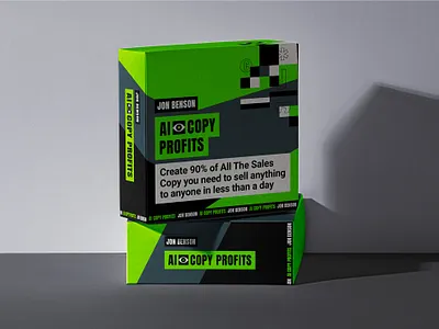 Visual identity for Tech project brand identity branding geometric graphic design green minimalistic packaging tech visual identity