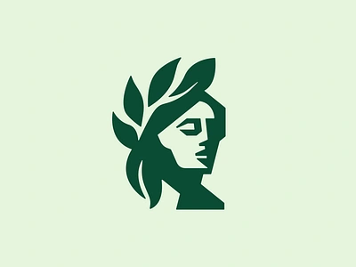 Mother Nature Logo agriculture bloom bust eco leaves logo design mother nature nature plants symbol woman