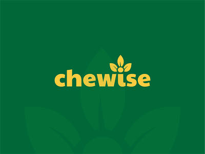 Chewise-Logo Design green health leaf logo logo logo design supplement logo wordmark