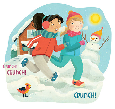 The Adventures of Marie and LeeLee – Winter Run childrens book illustration childrens books childrens illustration friendship illustration illustration kidlitart kids books whimsical winter illustration