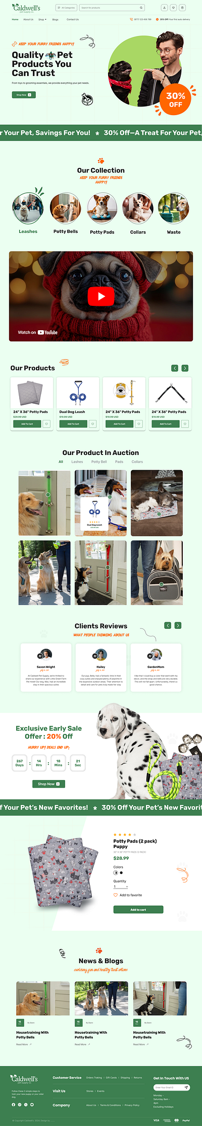 Pet Produts Hero Section, UI Design, Web Design