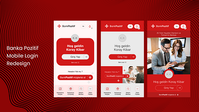 Banka Pozitif Mobile Login Redesign design redesign shot ui ux
