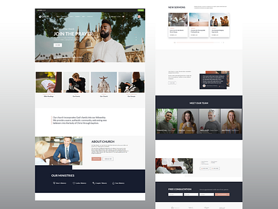 Church website UI UX design or Cover page church church landing page church portfolio church website cover page design landing page redesign ui design ui ux ux design webflow website design website website design website redesign