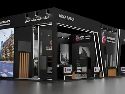 Arya Sasol 3d booth design 3d 3dmodeling blender graphic design modeling