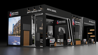 Arya Sasol 3d booth design 3d 3dmodeling blender graphic design modeling