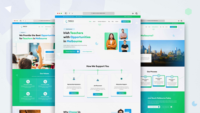 Teacher Recruiting Websites branding design graphic design teacher recruiting websites ui uiux ux vector web design website design