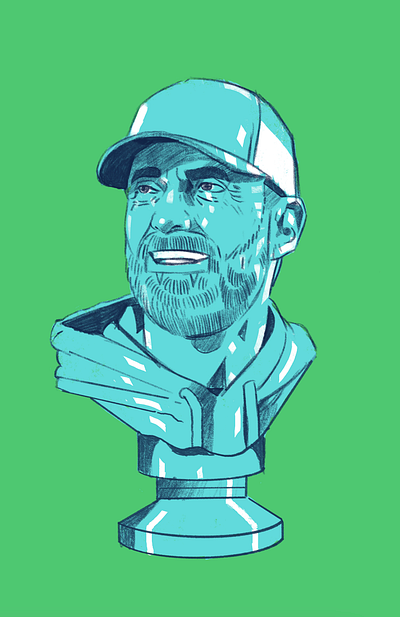 Klopp Portrait character football football manager illustration illustrator legend liverpool manager people portrait portrait illustration procreate soccer soccer illustrated ynwa