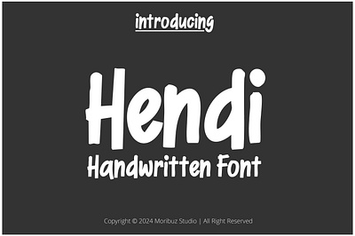 Hendi Font font font kids handwritten handwritten font