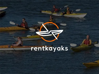 Kayak Rental Store Logo brand identity branding canoe logo kayak logo line art logo logo logo design logos minimalist logo modern logo simple logo vector