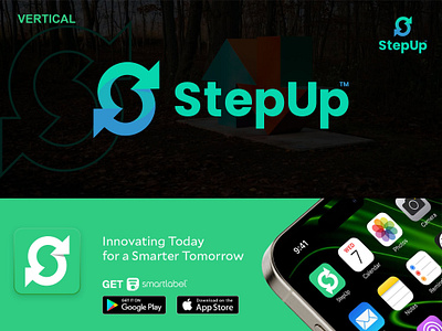 StepUp Logo Design | Dynamic, Unified, and Forward-Thinking Iden logoforcollaboration