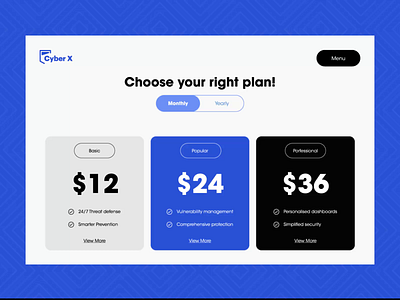 Pricing Page Animation 3d animation branding graphic design illustration inspiration layout minimal motion graphics ui ui design