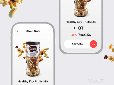 Product page | Daily Ui Challenge 008 app design cart daillyuichallenge design ecommerce figma mobile app pratikbarotdesigns product page shop shopping ui ux