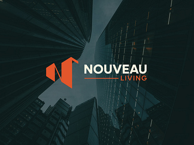 NOUVEAU LIVING REAL ESTATE BRAND IDENTITY DESIGN 3d branding design graphic design illustration logo mockup ui ux vector