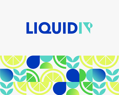 Liquid IV - Brand Pattern abstract branding color design fruit graphic design illustration lemon lime modern packaging pattern