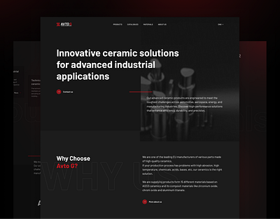 AVTO G | Industrial UI&UX Design avto branding car dark mode figma industrial design industrial web design landing page responsive ui uiux design user experience user interface ux web design web page website