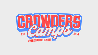 Crowders Camps Baseball Design branding design graphic design illustration logo typography vector