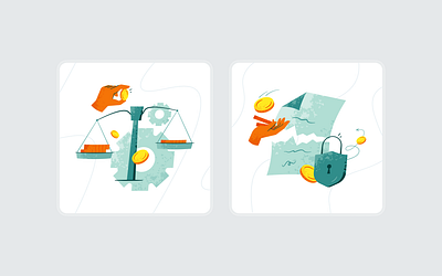 Illustrations set v2 3d animation branding design illustration ui ux