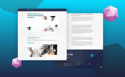 💻 Solved Cube IT Solutions – Innovative Tech & IT Services Webs bengaluru brand branding design graphic design illustration logo ui vector website