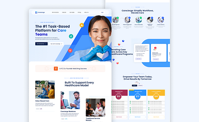 Health-Care Agency Website UIUX Design agency agency website design health landing page ui ui design web design website design