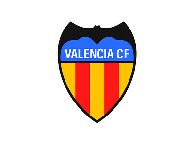 Valencia CF Logo Redesign football graphic design laliga logo redesign soccer valencia