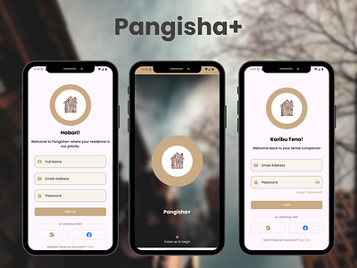 Pangisha+ | Onboarding & Authentication Screens app concept design design e commerce illustration mobile app design ui uiux design