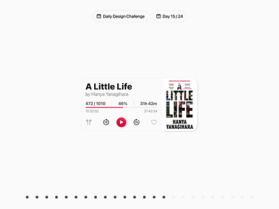 📚 Audiobook Player Widget for iOS | Daily Design Challenge audiobook design challenge design concept ios player ui ux widget