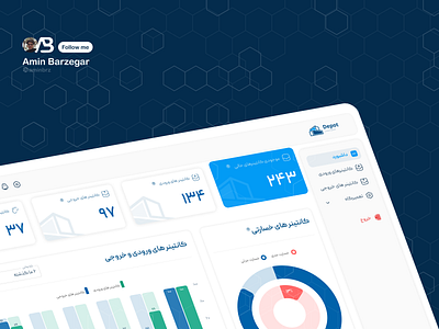 Depot Dashboard dashboard depot farsi management panel persian shipping ui