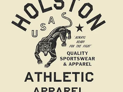 Panther Americana athletic badge branding cat graphic design illustration logo mascot panther sports vintage