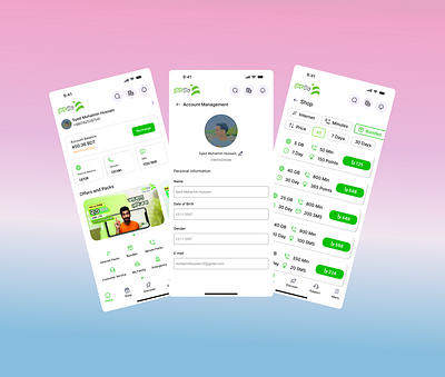 "📱 Introducing a fresh, modern redesign of the Teletalk app! 🌟 modernexperience teletalkredesign ui uiuxdesign