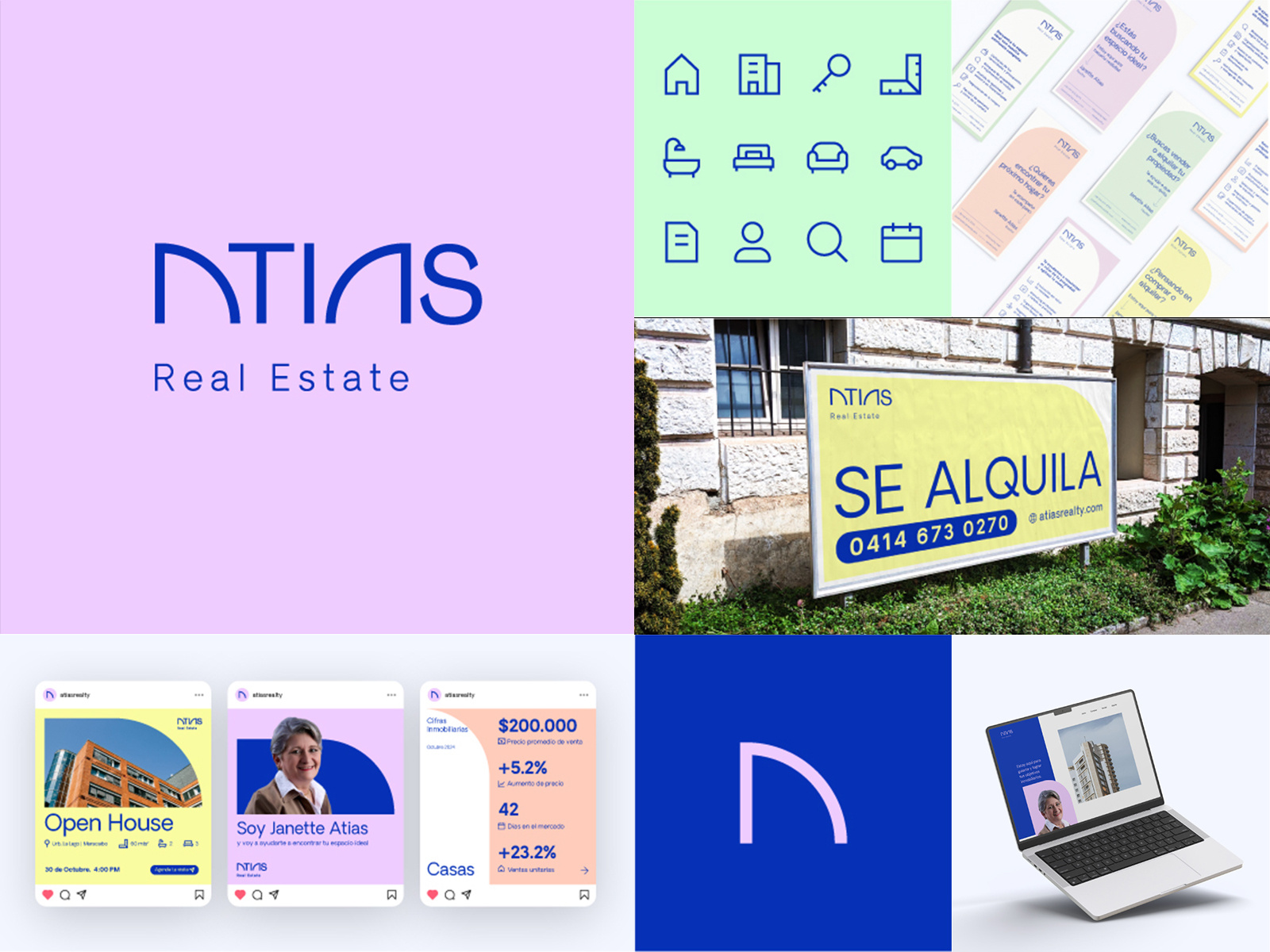 Atias Real Estate — Brand Identity brand identity branding design graphic design logo logo design real estate