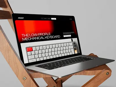 Mount Landing Page Design background jeyboard website keyboard landing page landing page landing page design modern landing page ui uiux unique layout webdesign