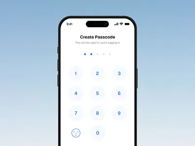 Passcode bento clean creative figma grid interaction mobile design