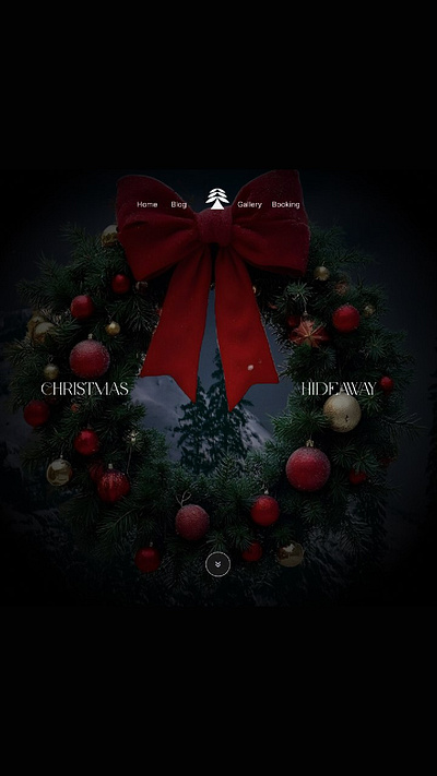 Merry Christmas parallax 3d animation branding design logo minimal typography ui web website