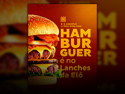 Lanches da Elô - Social Media burguer comida criativos design social media food graphic design hamburgueria hambúrguer marketing marketing digital social media