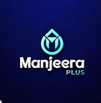 Manjeera Plus Packaged Drinking Water Logo Design Concept