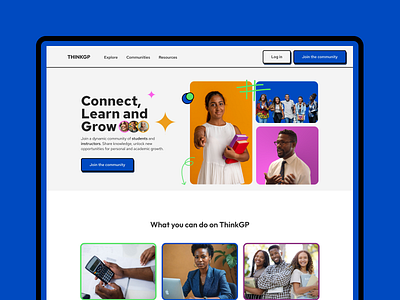 Landing Page - ThinkGP education landing page ui uiux ux web design webdesign website