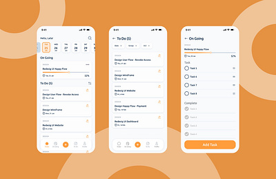 To-Do List App Design design to do ui