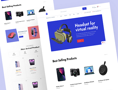 Landing Page Design - E-commerce ecommerce ecommerce website electronic landing page online delivery online store uiux user interface web design website