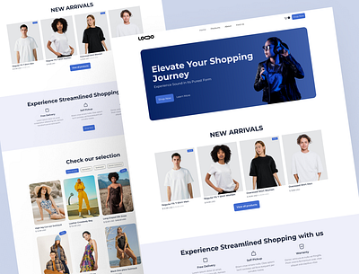 Website Design For an E- commerce Store dropshipping ecommerce ecommerce store ecommerce website landing page shopify website uiux user interface web design website