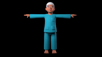 Wafi 3D Character 3d animation character model